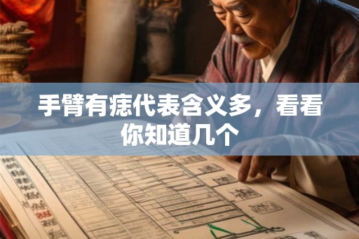 手臂有痣代表含义多，看看你知道几个