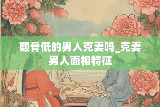 颧骨低的男人克妻吗_克妻男人面相特征