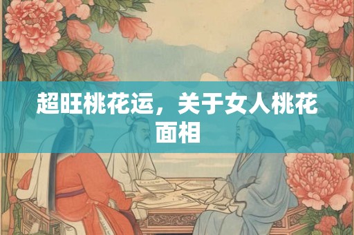 超旺桃花运，关于女人桃花面相