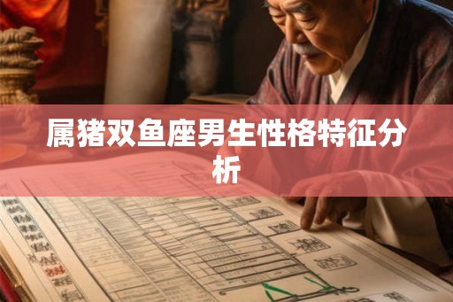 属猪双鱼座男生性格特征分析
