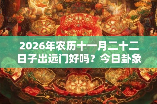 2026年农历十一月二十二日子出远门好吗?今日卦象如何? 2026年农历十一月二十二日子出远门好吗?今日卦象如何?