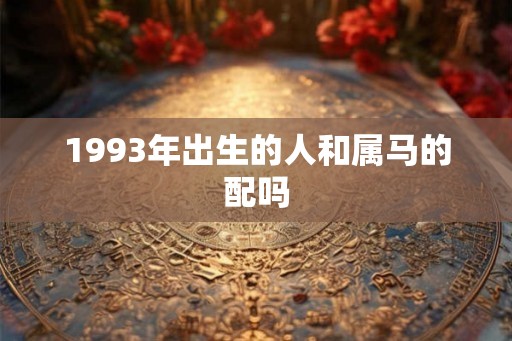1993年出生的人和属马的配吗