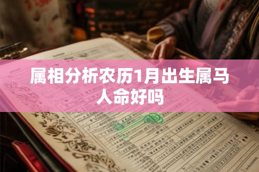 属相分析农历1月出生属马人命好吗