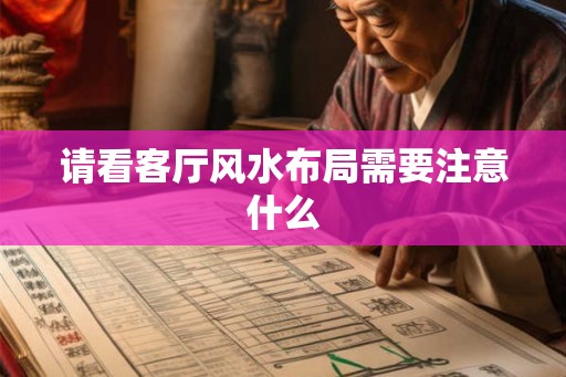 请看客厅风水布局需要注意什么