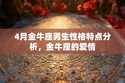 4月金牛座男生性格特点分析，金牛座的爱情