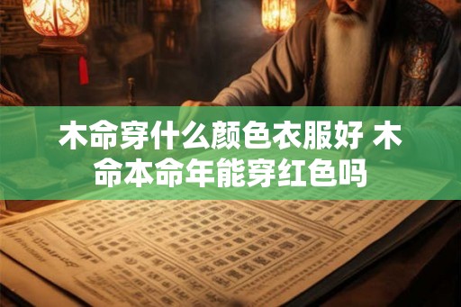 木命穿什么颜色衣服好 木命本命年能穿红色吗 木命穿什么颜色衣服好 木命本命年能穿红色吗