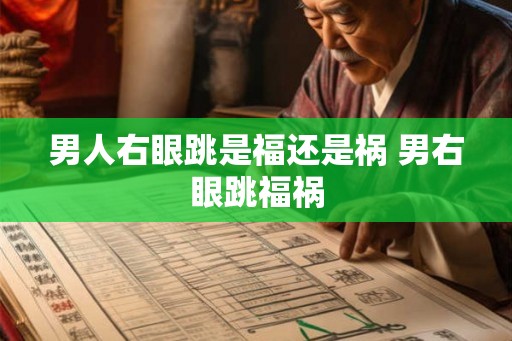 男人右眼跳是福还是祸 男右眼跳福祸 男人右眼跳是福还是祸 男右眼跳福祸