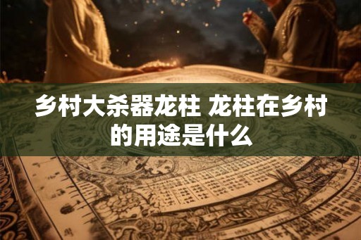 乡村大杀器龙柱 龙柱在乡村的用途是什么
