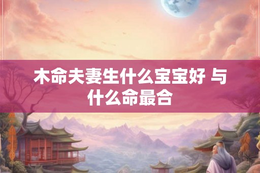 木命夫妻生什么宝宝好 与什么命最合