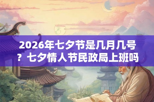 2026年七夕节是几月几号?七夕情人节民政局上班吗? 2026年七夕节是几月几号?七夕情人节民政局上班吗?