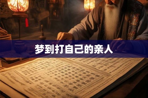 梦到打自己的亲人