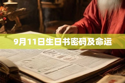 9月11日生日书密码及命运