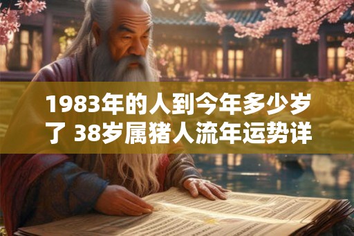 1983年的人到今年多少岁了 38岁属猪人流年运势详解