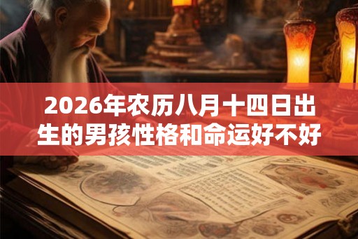 2026年农历八月十四日出生的男孩性格和命运好不好？