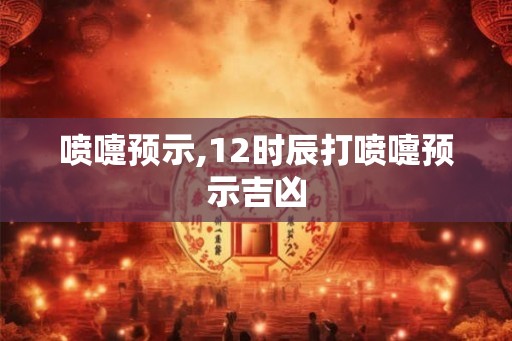 喷嚏预示,12时辰打喷嚏预示吉凶 喷嚏预示,12时辰打喷嚏预示吉凶
