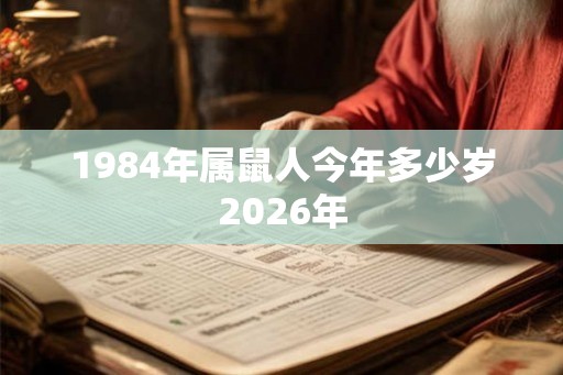 1984年属鼠人今年多少岁2026年