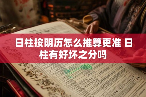 日柱按阴历怎么推算更准 日柱有好坏之分吗