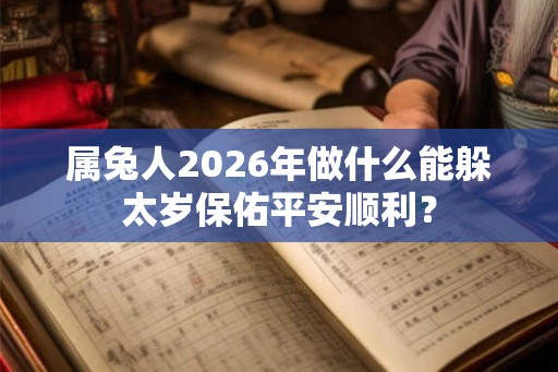 属兔人2026年做什么能躲太岁保佑平安顺利？