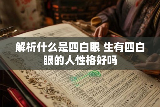 解析什么是四白眼 生有四白眼的人性格好吗