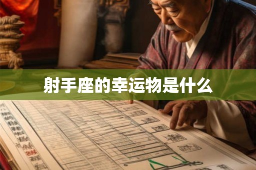 射手座的幸运物是什么