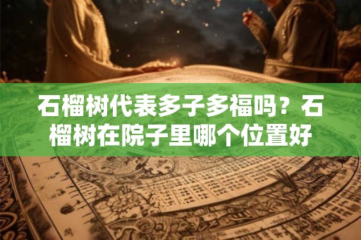 石榴树代表多子多福吗？石榴树在院子里哪个位置好
