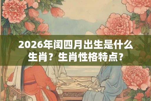 2026年闰四月出生是什么生肖？生肖性格特点？