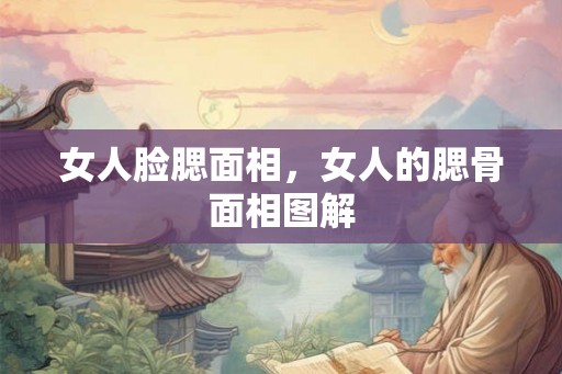 女人脸腮面相,女人的腮骨面相图解 女人脸腮面相,女人的腮骨面相图解