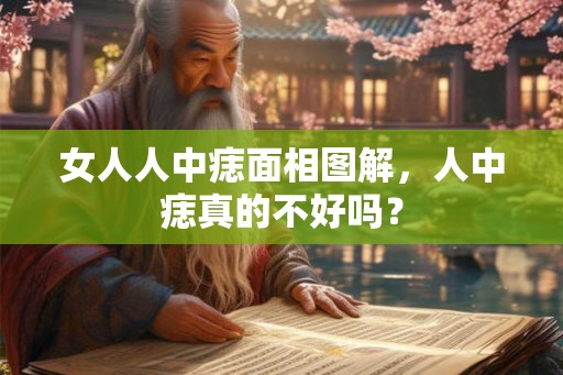 女人人中痣面相图解，人中痣真的不好吗？