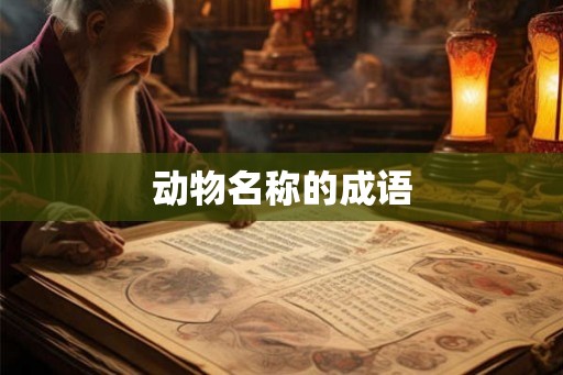 动物名称的成语