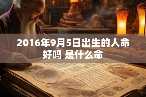 2016年9月5日出生的人命好吗 是什么命 2016年9月5日出生的人命好吗 是什么命