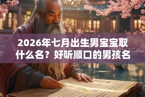 2026年七月出生男宝宝取什么名？好听顺口的男孩名字