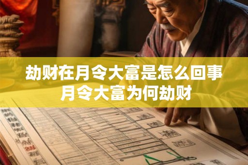 劫财在月令大富是怎么回事 月令大富为何劫财