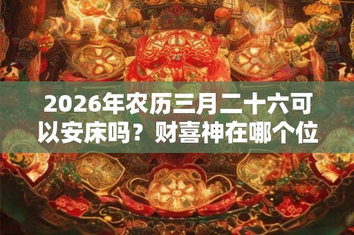 2026年农历三月二十六可以安床吗？财喜神在哪个位置？