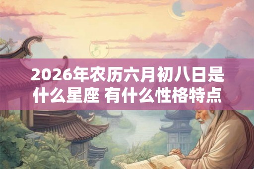 2026年农历六月初八日是什么星座 有什么性格特点