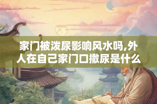家门被泼尿影响风水吗,外人在自己家门口撒尿是什么征兆