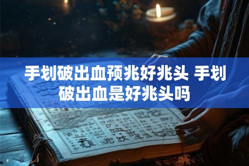 手划破出血预兆好兆头 手划破出血是好兆头吗