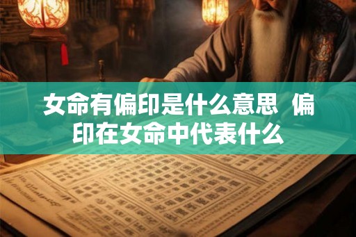 女命有偏印是什么意思  偏印在女命中代表什么