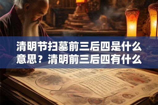 清明节扫墓前三后四是什么意思？清明前三后四有什么讲究？