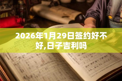 2026年1月29日签约好不好,日子吉利吗