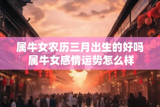 属牛女农历三月出生的好吗 属牛女感情运势怎么样