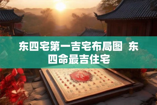 东四宅第一吉宅布局图  东四命最吉住宅