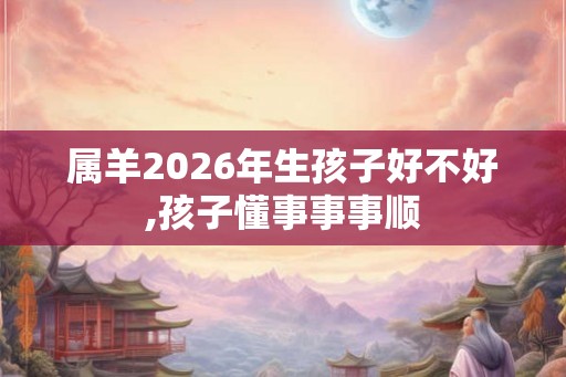 属羊2026年生孩子好不好,孩子懂事事事顺