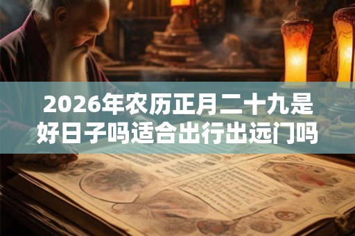2026年农历正月二十九是好日子吗适合出行出远门吗？