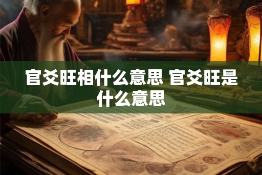 官爻旺相什么意思 官爻旺是什么意思
