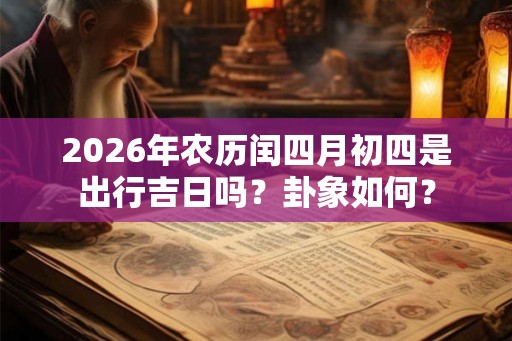 2026年农历闰四月初四是出行吉日吗？卦象如何？