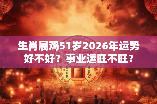 生肖属鸡51岁2026年运势好不好？事业运旺不旺？