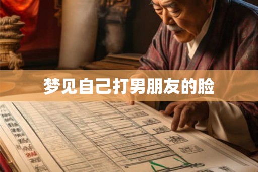 梦见自己打男朋友的脸