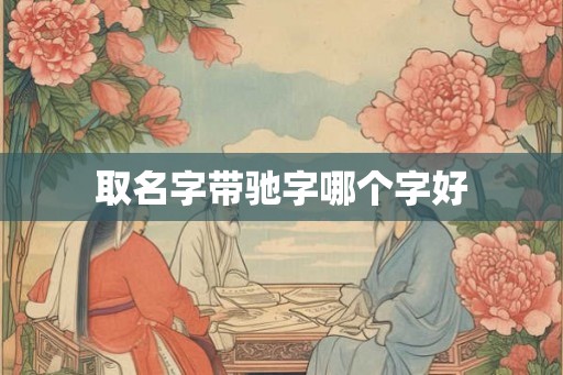 取名字带驰字哪个字好