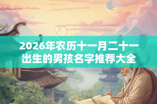 2026年农历十一月二十一出生的男孩名字推荐大全