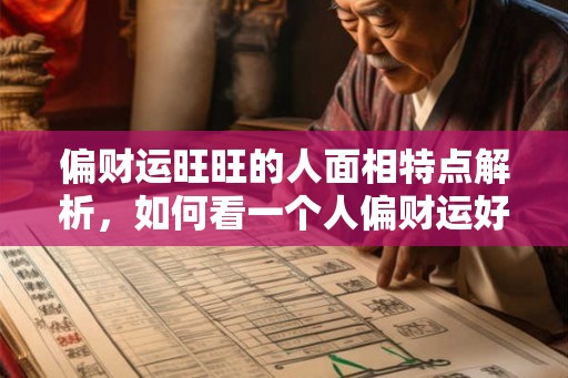 偏财运旺旺的人面相特点解析，如何看一个人偏财运好坏？